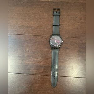 Black and Pink women’s swatch Watch guc